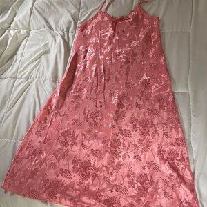 Encore Pink Floral Maxi Slip Dress